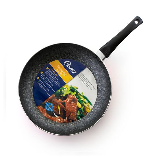 Oster Merrion 12" Red Aluminum Frying Pan With Bakelite Handle